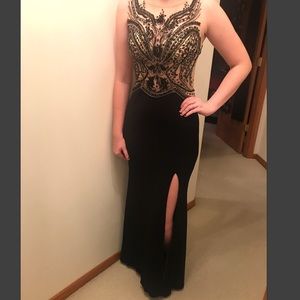 Morilee by Madeline Gardner Black Prom Dress
